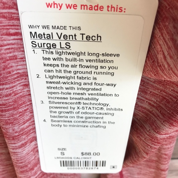 ➕NWT lululemon metal vent tech surge long sleeve - Picture 2 of 6